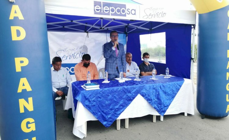 ELEPCO S.A. inaugura obras eléctricas en el cantón Pangua  